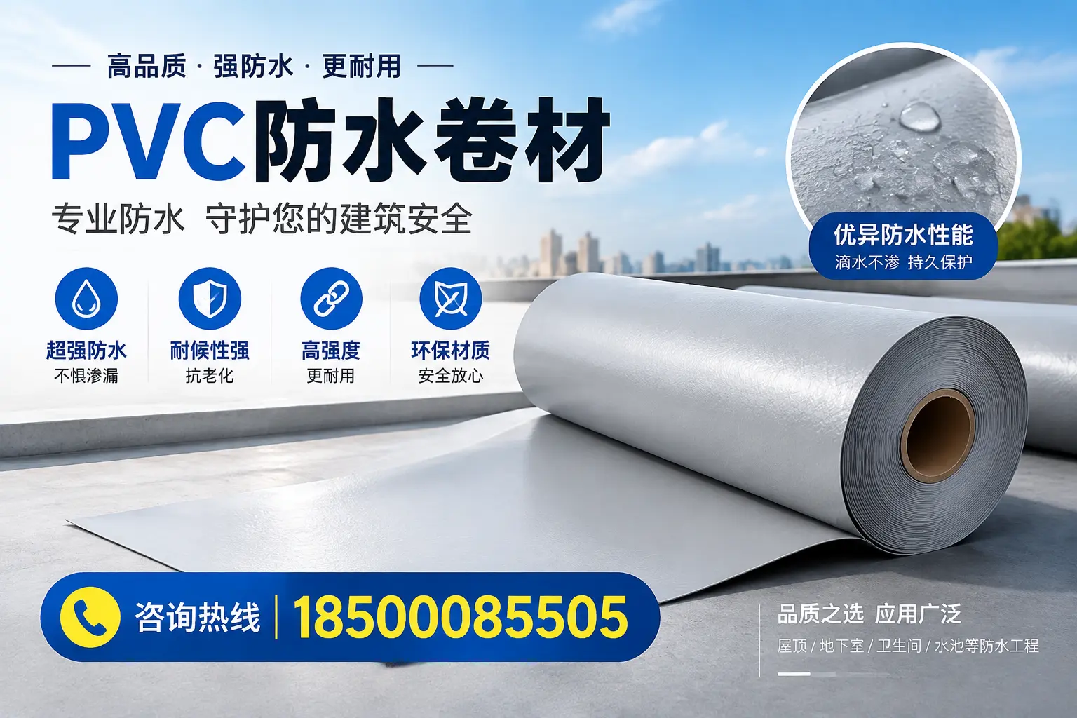 蚌埠地区pvc防水卷材的市场现状与发展趋势